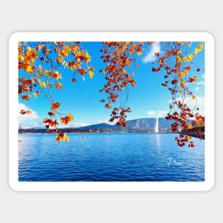 autumn in Geneva Sticker